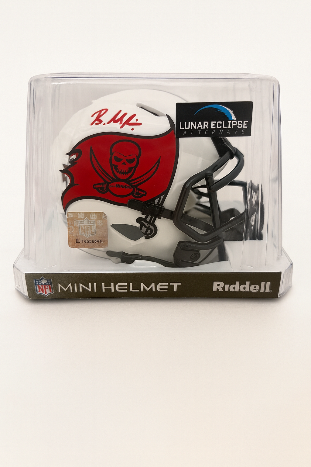 Baker Mayfield signierter Tampa Bay Buccaneers Speed Mini Helm Weiß