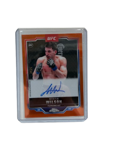 Westin Wilson Auto 24/25 Topps Chrome 2025 Rookie UFC