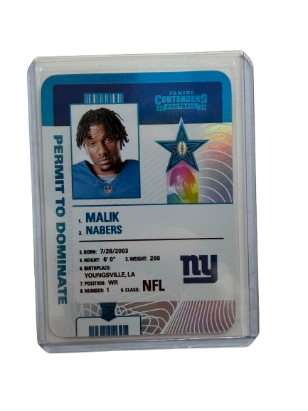 Malik Nabers Casehit Panini Contenders 2021 Football