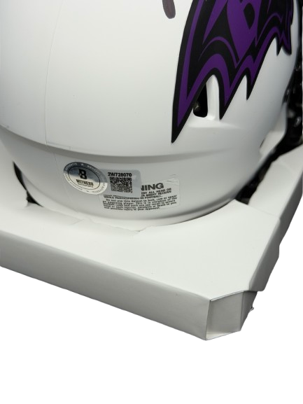 Jonathan Ogden signierter Baltimore Ravens Mini Helm