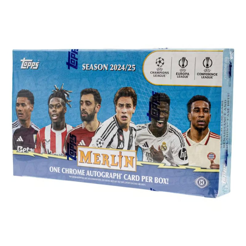 2024/25 Topps Chrome Merlin UEFA Club Competitions Soccer (Fußball) Hobby Box
