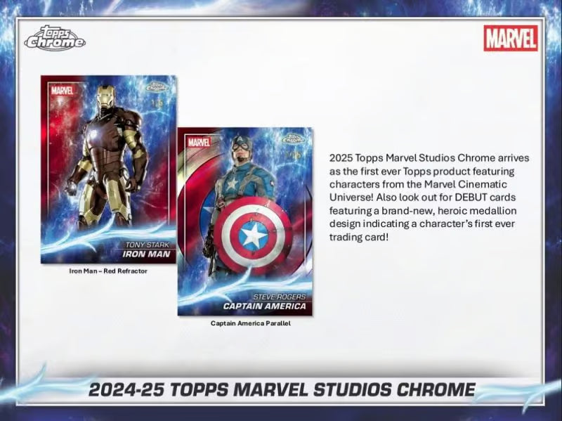 2025 topps Chrome Marvel Studios Hobby Box