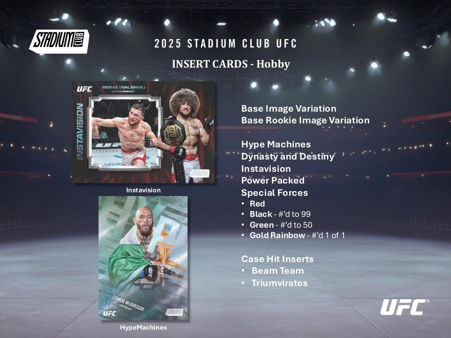 Topps Stadium Club UFC Hobby Box Pack mit 8 Trading Cards