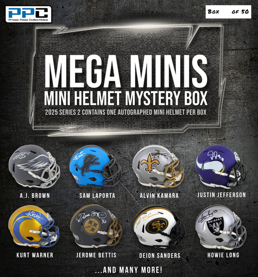 Press Pass Collectibles 2025 Mini Helmet Mystery Box – Series 2 (Limited to 50)