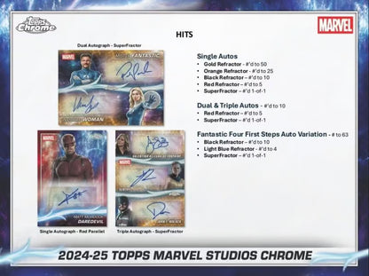 2025 topps Chrome Marvel Studios Hobby Box