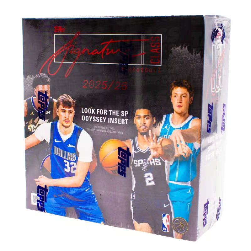 2025/26 Topps Signature Class Basketball – NBA Mega Box (10 Packs)