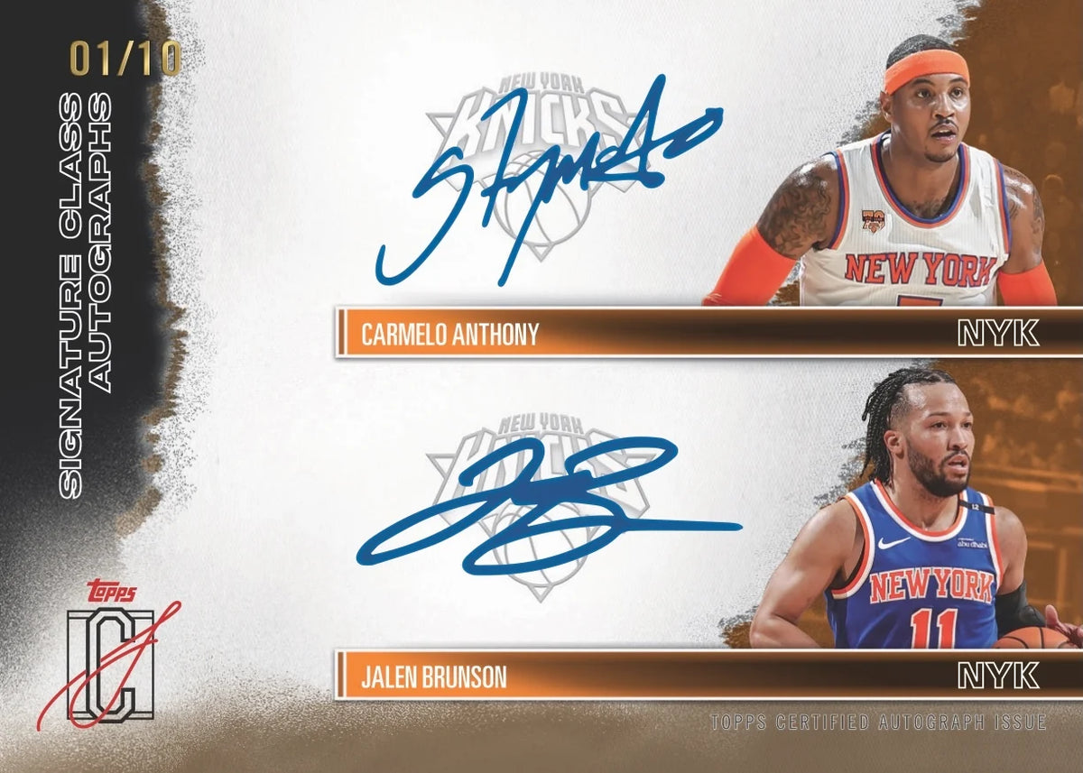 2025/26 Topps Signature Class Basketball – NBA Mega Box (10 Packs)