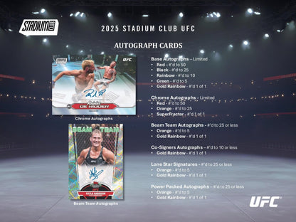 2025 Topps Stadium Club UFC Hobby Box