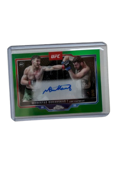 Modestas Bakauskas Auto 66/99 Topps Chrome 2025 Rookie UFC
