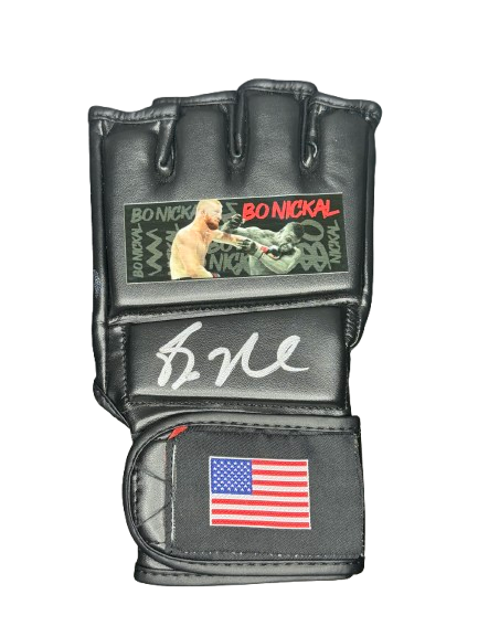 Bo Nickal signed MMA Glove