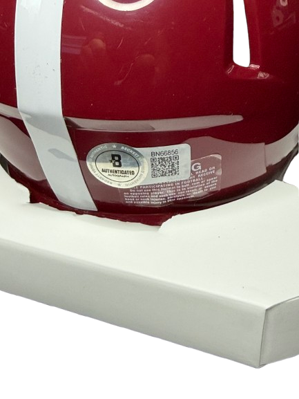 DeVonta Smith signierter Alabama University Heisman Mini Helm