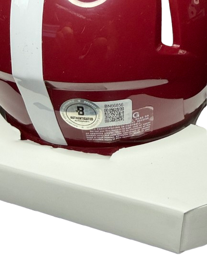 DeVonta Smith signierter Alabama University Heisman Mini Helm