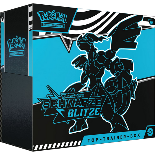 Pokémon Karten Karmesin & Purpur Schwarze Blitze Top-Trainer-Box