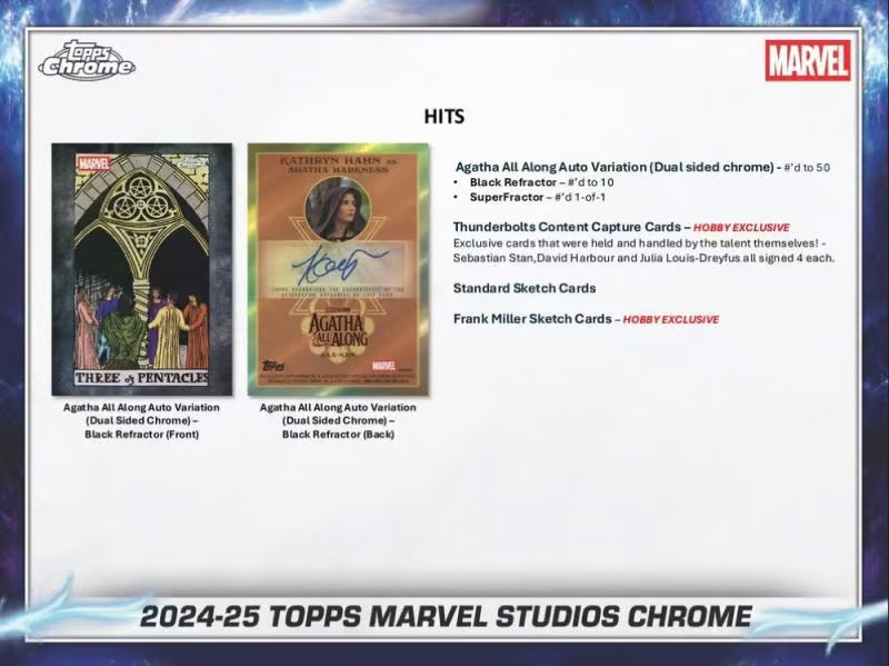 2025 topps Chrome Marvel Studios Hobby Box