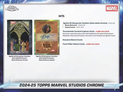 2025 topps Chrome Marvel Studios Hobby Box