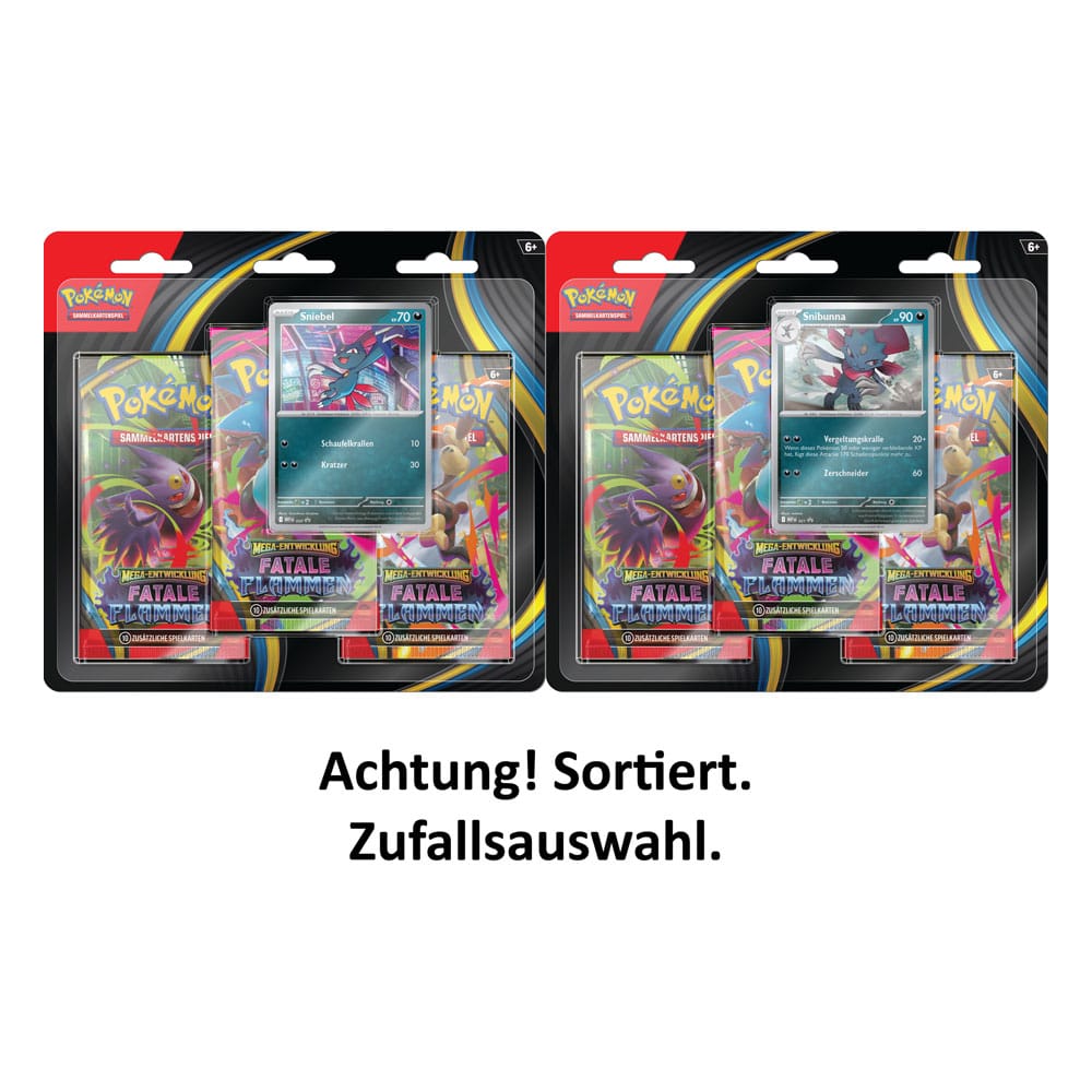 Pokémon TCG ME02 Mega-Entwicklung 3er-Pack Blister *Deutsche Version*